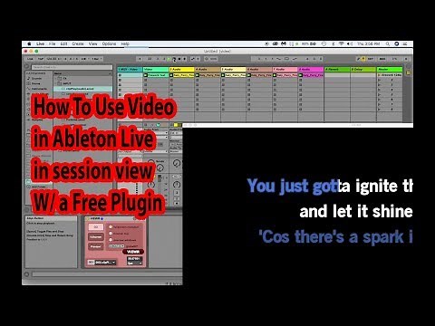 How To Use Video in Ableton Live in Session View Free plugin vizzable Tutorial
