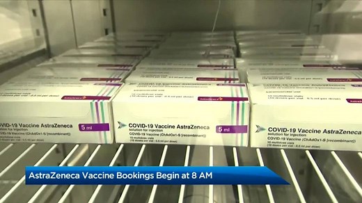 AstraZeneca COVID-19 vaccine appointments available for booking March 10