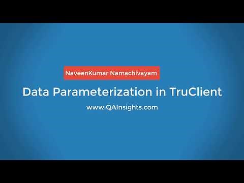 Data Parameterization in TruClient