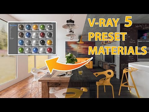 V-Ray 5 New Material Library And Preset Materials for 3Ds Max