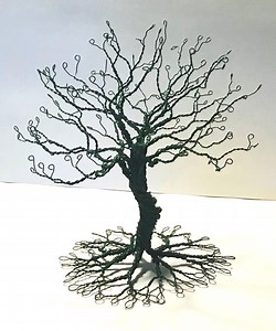 Spring Green Twisted Wire Tree Sculpture - Etsy