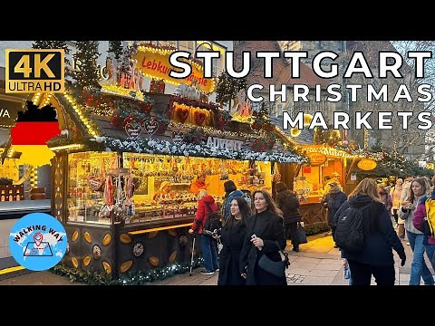 Stuttgart, Germany Christmas Markets 2025 - Stuttgart's Festive Wonderland - 4K 60fps