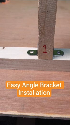 Easy Angle Bracket Installation for 90° Joints #woodworking #anglebracket #woodjoints