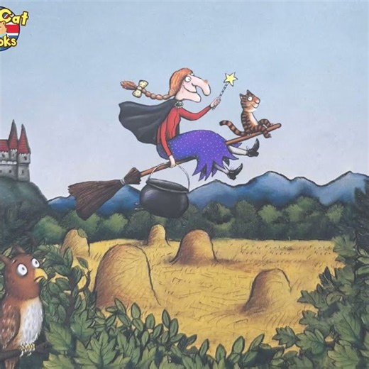 Windy up on the broom | Room on the Broom animated Halloween story