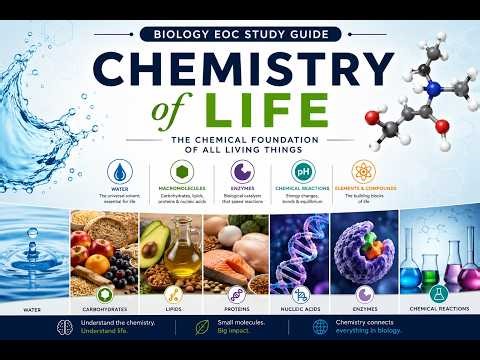 Chemistry of Life Biology| Biology EOC review| AP Biology Study Guide| General Biology