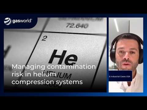 Managing contamination risk in helium compression systems