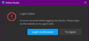 Can't log into Studio