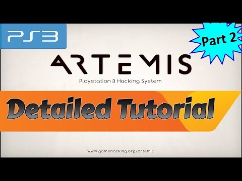 PS3 Tutorial - Artemis Cheat Tool pt2 - super detailed "how to" on everything artemis