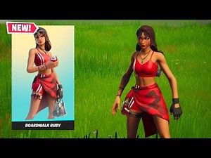 NEW BOARDWALK RUBY Skin Gameplay in Fortnite!