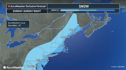 Snow alerts issued for 15 N.J. counties Sunday with up to 4 inches in forecast