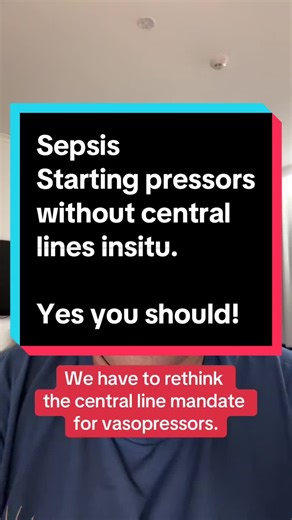 Starting Pressors in Sepsis: No Central Line Needed!