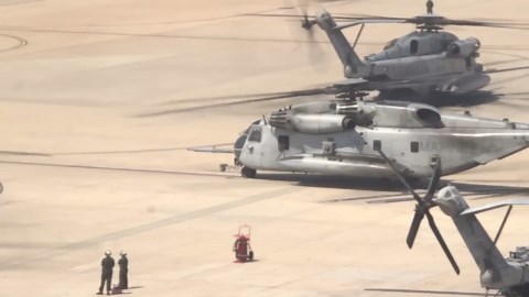 Marines Mass Launch • Ospreys and Helicopters