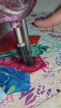 Dresden Plate free motion longarm quilting #quiltcoachchick