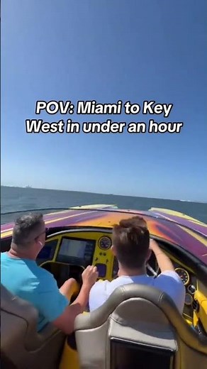 Cigarette Boat Hits 130 MPH 🚤💨 | Miami to Key West in Under an Hour!