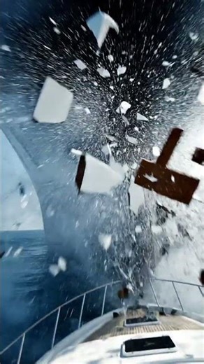 they almost died 😱🚢 #Shorts #POV #Crash #Ship #Ocean