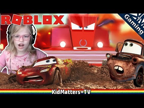Roblox CARS 3 obby - SAVE LIGHTNING MCQUEEN!! Adventure Obby [KM+Gaming S01E44]