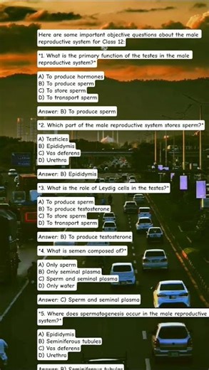 basic objectives about male reproductive system class 12th biology 🙏 #.....#intermediateexams
