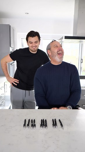 The Famileigh | Dad tries the pen challenge😂 What challenge should we get him to do next? #thefamileigh #dad #funny #penchallenge #britishhumour | Instagram