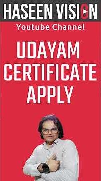 How to do Udyam Aadhar registration? How is Udyam certificate made? MSME registration online