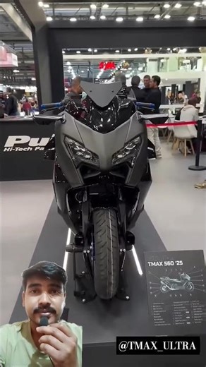 TMAX TECH BLACK 2025💣Fully modified puig 🦾 #tmaxx #yamaha #tmax560 #puig #shorts #scooter #yamahamt