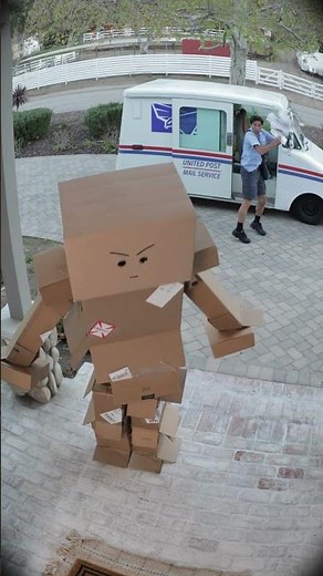 the mailman didn't know he was on camera