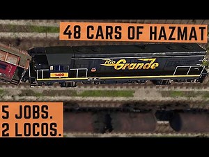 [DV] The BIGGEST TRAIN I've ever run... and it's ALL HAZMAT [Derail Valley]