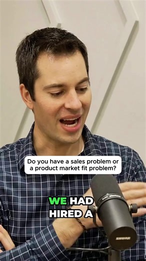 If a startup isn’t getting sales, it’s not always a sales problem. @Shaneliammurphy, founder and CEO of @goboostly, realized the real issue was product-market fit, not a selling problem.