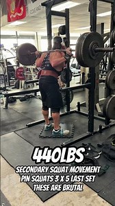 Build a bigger squat with pin squats