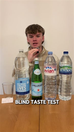 Blind taste test - water edition. A true once in a lifetime opportunity