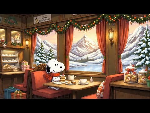 Snoopy’s Winter Afternoon Coffee ❄ Chill Lofi for Focus, Reading & Calm