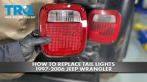 How to Replace Tail Lights 1997-2006 Jeep Wrangler