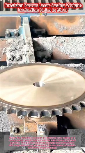 Precision Power: Laser Cutting Weight-Reduction Holes in Steel ⚡️⚙️