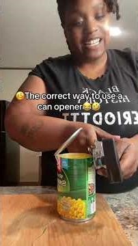 How to use a can opener