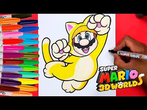 COMO DIBUJAR A SUPER MARIO FELINO | How To Draw to Cat Mario step by step