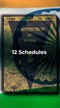 Learn 12 Schedules of the Constitution Using A Smart Trick #iasexam #upsc