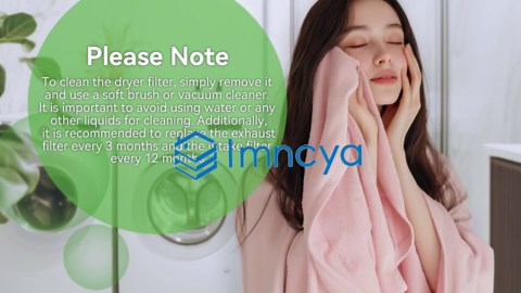 Imncya 25 Pcs Compatible Cloth Dryer Filter Set, Cloth Dryer Replacement Include 20 Dryer Exhaust Filters, 5 Dryer Air Intake Filters for Panda, Magic Chef, Sonya and Avant Dryers