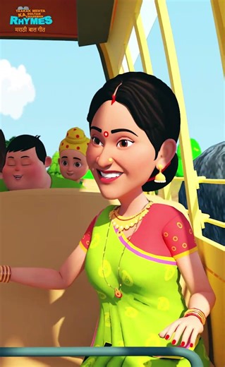 Wheels on the bus Marathi Rhymes For Kids | Marathi Balgeet | 15 min Marathi Rhymes for babies