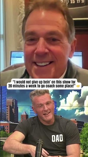 Nick Saban is thankful for Pat McAfee 🫶