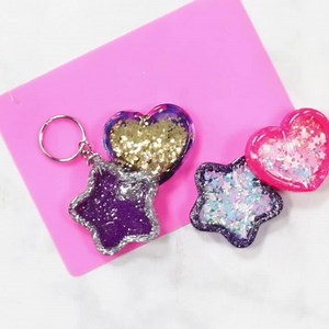 55K views · 178 reactions | Learn how to create DIY Resin Keychains using Hildi & Jo UV Resin from JOANN Fabric and Craft Stores Click here to learn more! https://sweetredpoppy.com/how-to-make-a-custom-resin-shaker-with-uv-resin/ #joannpartner #handmadewithjoann | Sweet Red Poppy | Facebook