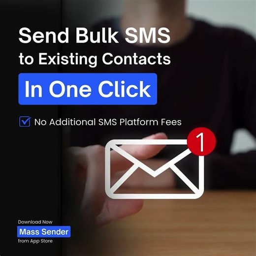 Send Message on One Click with Mass Sender App