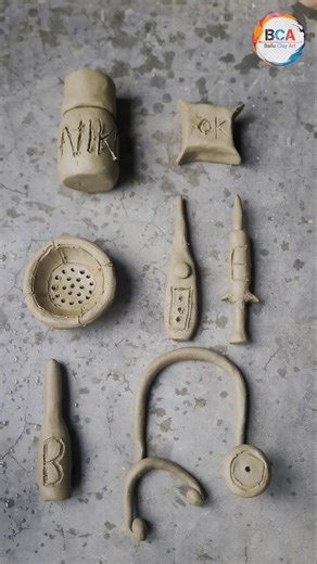Village Style Mini Clay Art Full Medical Equipment #shorts Making home build