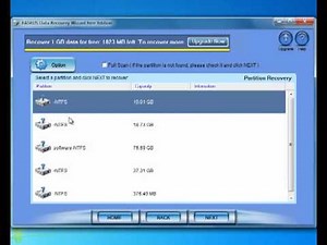 Free partition recovery software to recover data from lost partitions