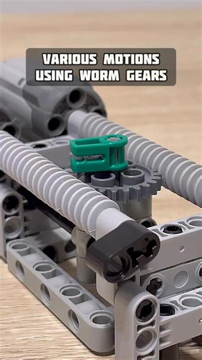 Various Motions Using Worm Gears #lego #legotechnic #mechanical #technic #mechanism #gears #engineering #technology | Bricks Master Builders