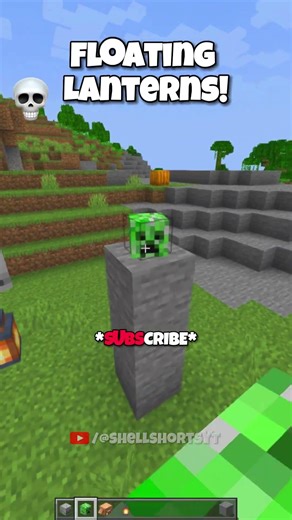 Minecraft Floating Lanterns💀 (Matadora) #minecraft #shorts