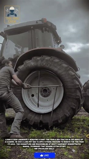 Revolutionary Heavy-Duty Tractor Tire Removal Tool | Manual Bead Breaker in Action!