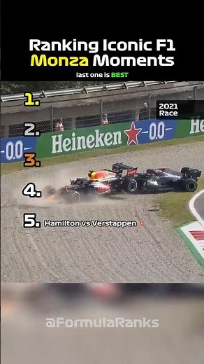Ranking Iconic Monza F1 Moments! 👀🏎️