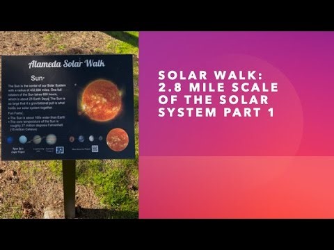 Solar Walk: 2.8 Mile Scaled Version of the Solar System Part 1