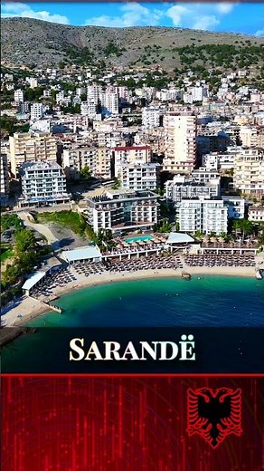 Beach side Sarandë, Albania 🇦🇱 | 4K drone tour