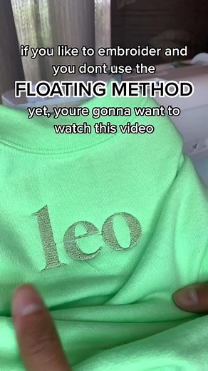 Floating Method Tutorial for Embroidery Machine Iron-On Patches