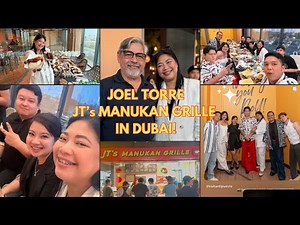 JOEL TORRE - JT’s MANUKAN GRILLE IN DUBAI NOW OPEN at CITY CENTER DEIRA #JTsManukanGrilleinDubai